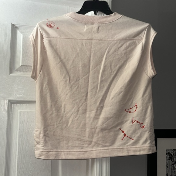 By Anthropologie Embroidered Côte d'Azur Top - Picture 8 of 9